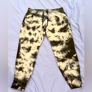 Lululemon tie dye warm down joggers